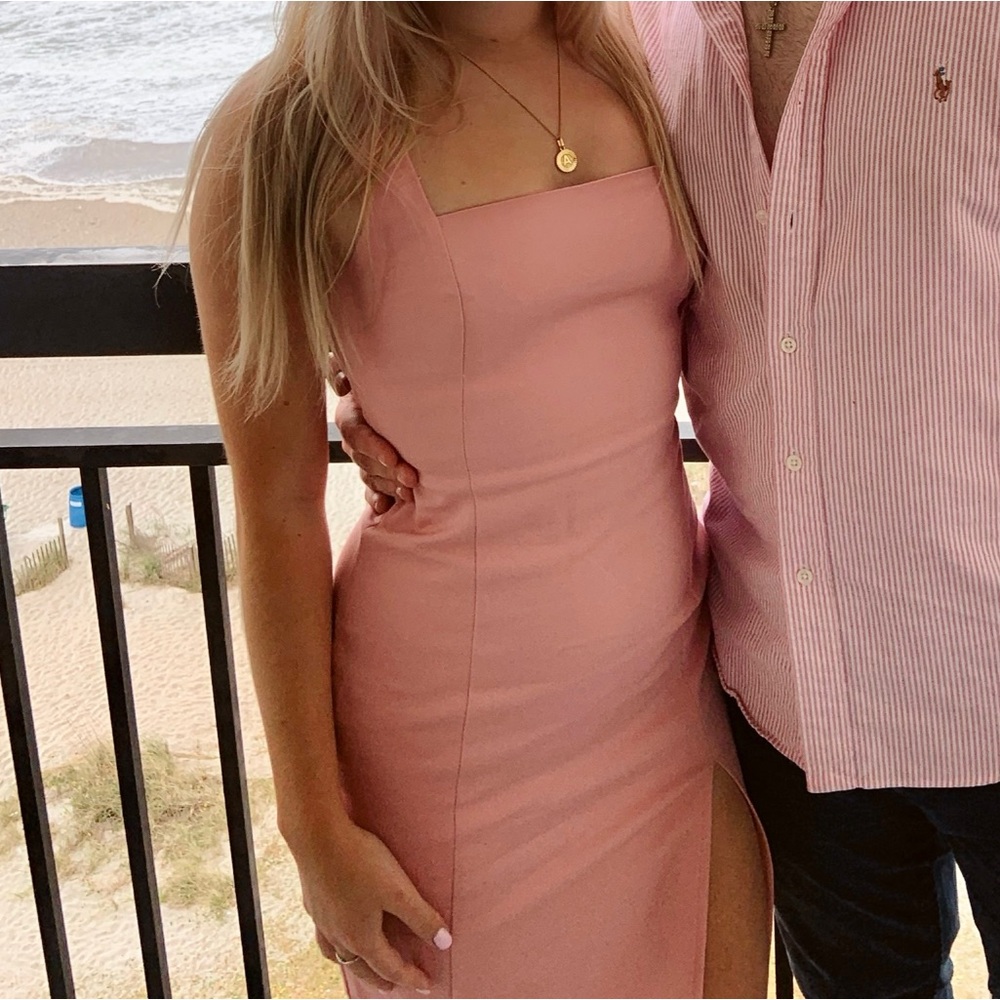 Hello Molly Coral Midi Dress